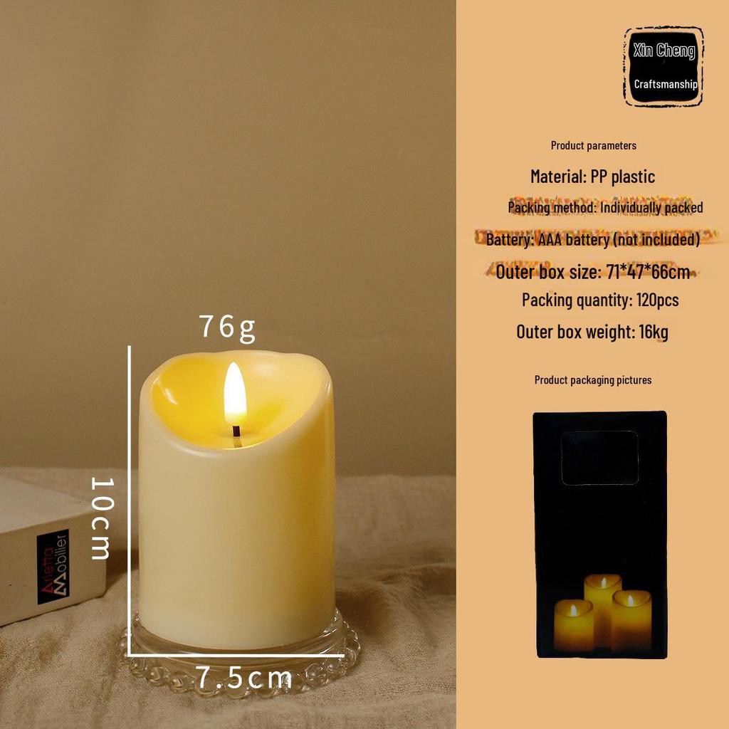 LED Simulated Candle: Perfect for Birthdays, Romantic Occasions, Weddings, and Theatrical Decorations.