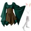 New Long-sleeved Women's Renaissance Medieval Dress