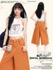 American Orange Cropped High-Waisted Wide-Leg Jeans for Women - Spring/Summer 2026 Collection