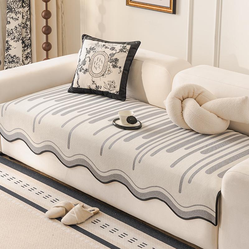 

Irregular Special-Shaped Sofa Cushion Universal In All Seasons, New Non-Slip Seat Cushion Chenier Light Luxury High-End Sofa Cover 90*90cm