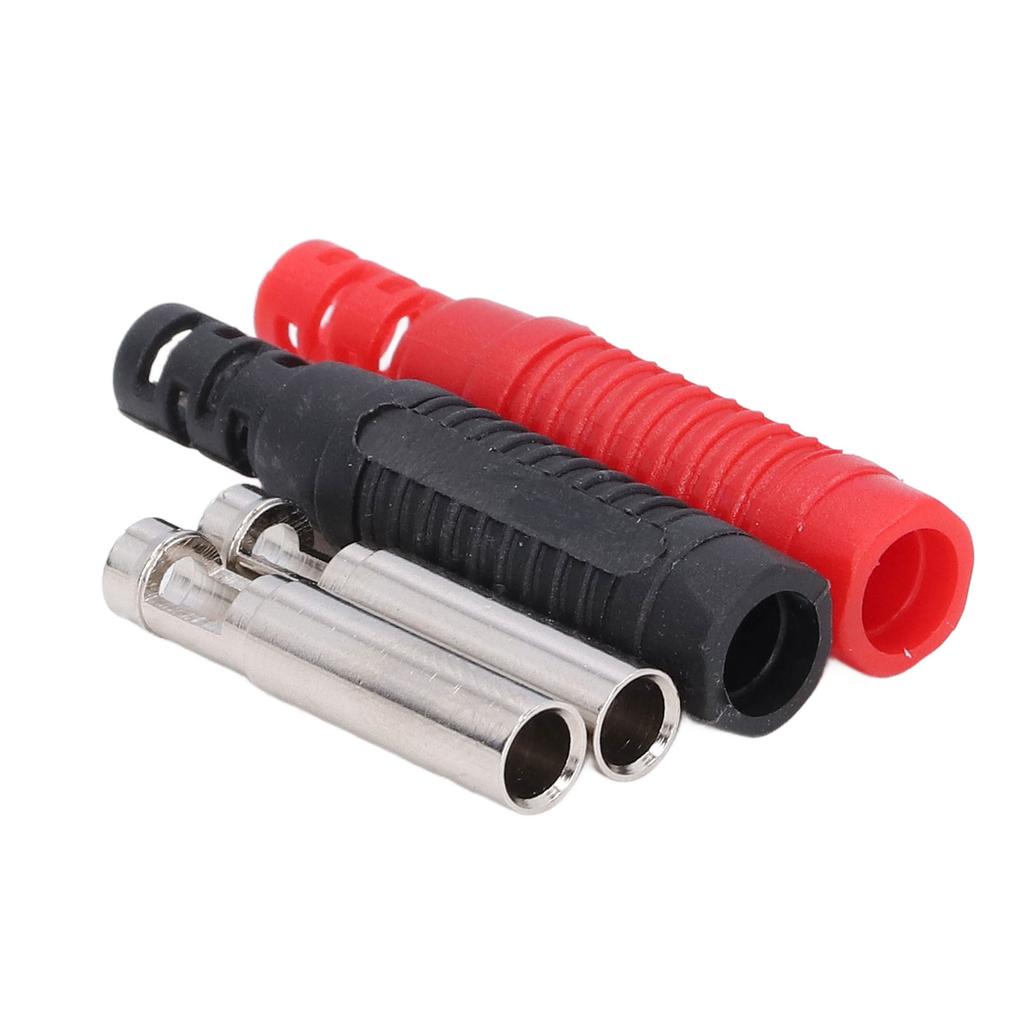 5 Sets Brass Banana Plug PA Insulated Safety Shrouded Jack Socket Lantern Type 30Vac?60Vdc