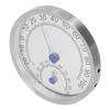 Rundes Thermometer Edelstahl Wasserdicht Hitzebeständig Thermometer Hygrometer für Außen Ohne Halterung