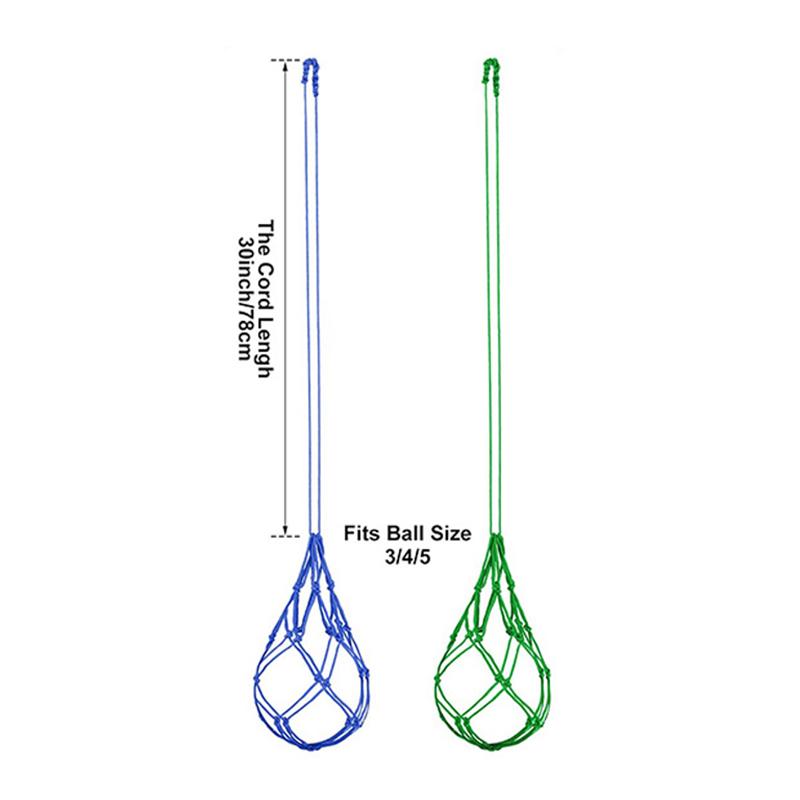 1Pc Youth Football Self Trainer Kick Net Pocket Professional Outdoor Sport Nylon Bag Basketball Soccer Ball Bag Mesh Carry Bag