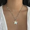 Fashion Edgy Star Pendant Necklace Handmade Clavicle Chain for Women Girls