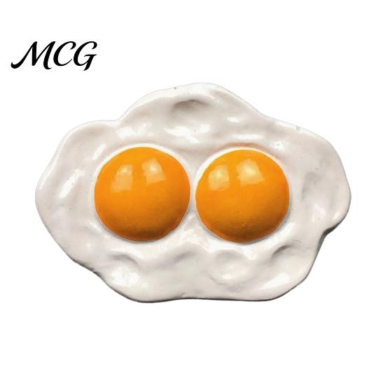 Refrigerator Decor Magnet Simulated Egg Magnet, Resin 3D Decorative Fridge Cartoon Memo Notes Photo Holder for Home Kitchen Office