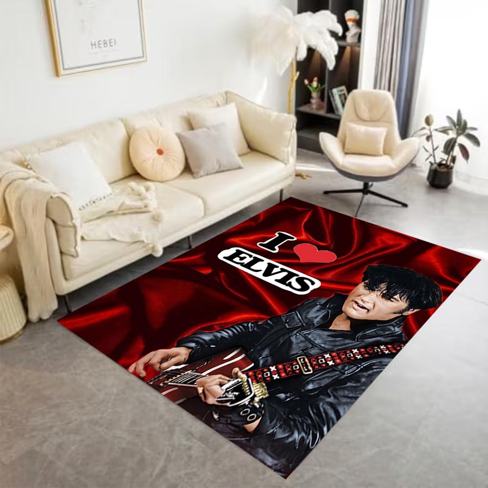 Elvis Presley Live Performance Carpet Suitable for Kitchen Foyer Hallway Dormitory Antislip Carpet Decorate Offices Perfect Gift for Women/Men