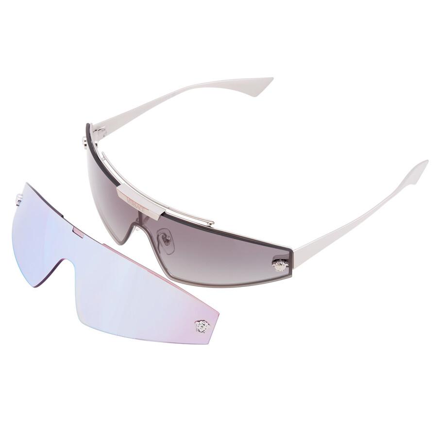 Versace Grey Gradient Shield Ladies Sunglasses Ve2265 100011 144