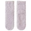 Winter and Autumn Coral Fleece Warmth-Keeping Mid-Calf Socks for Women, Home Use Anti-Slip Silicone Floor Socks