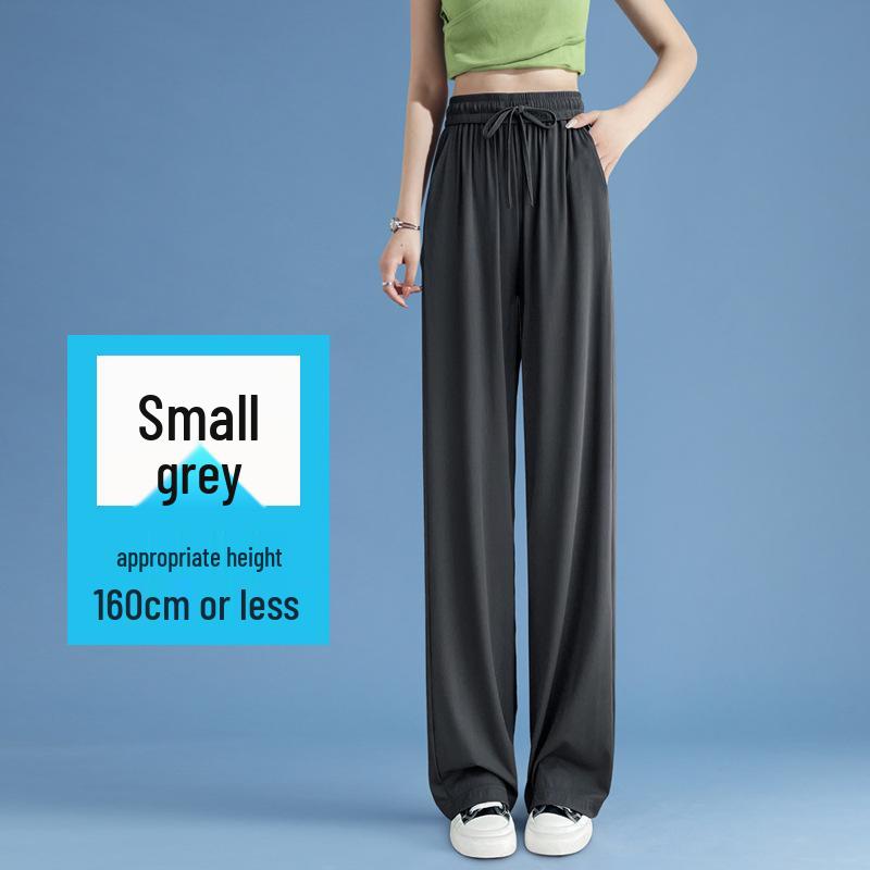 

Black Ice Silk Women s Wide Leg Yamamoto Pants - Petite & Straight Leg Summer Sports Trousers 2025 S (Weight 80-100 jin)