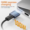 100W Type-C Female To Magsafe 2 Converter Laptop Indicator Light Usb-C Magnetic Adapter Zinc Alloy Connector For Macbook Air/Pro
