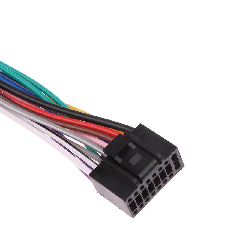 16 Pin Universal Car Stereo Radio Iso Wire Harness Kits Power Speak Acc Extension 60Cm Adapter Cable For Android Player