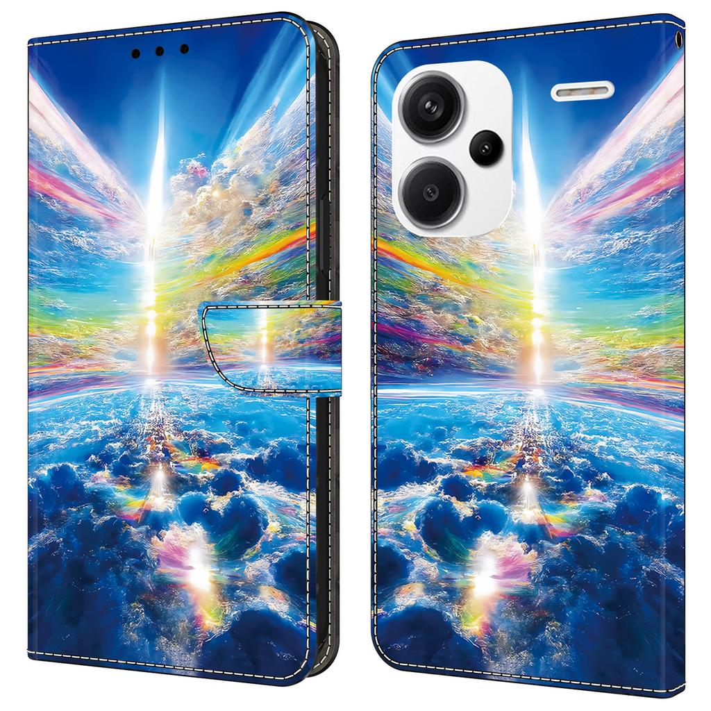 For Xiaomi Redmi Note 13 Pro+ 5G Leather Phone Case Pattern Printed Wallet Cover