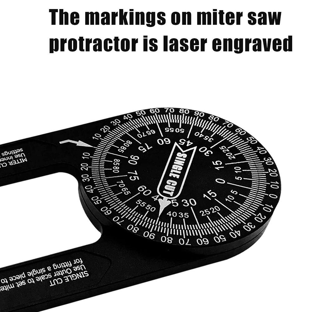 Buy 2PCS Miter Saw Protractor, 7.3Inch Protractor Angle Finder