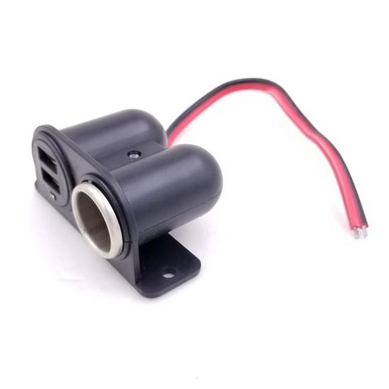 Car Charger Dual USB Ports Fast Charging 3100mA Car Charger Splitter with Screw Bag Portable Expand Power Adapter