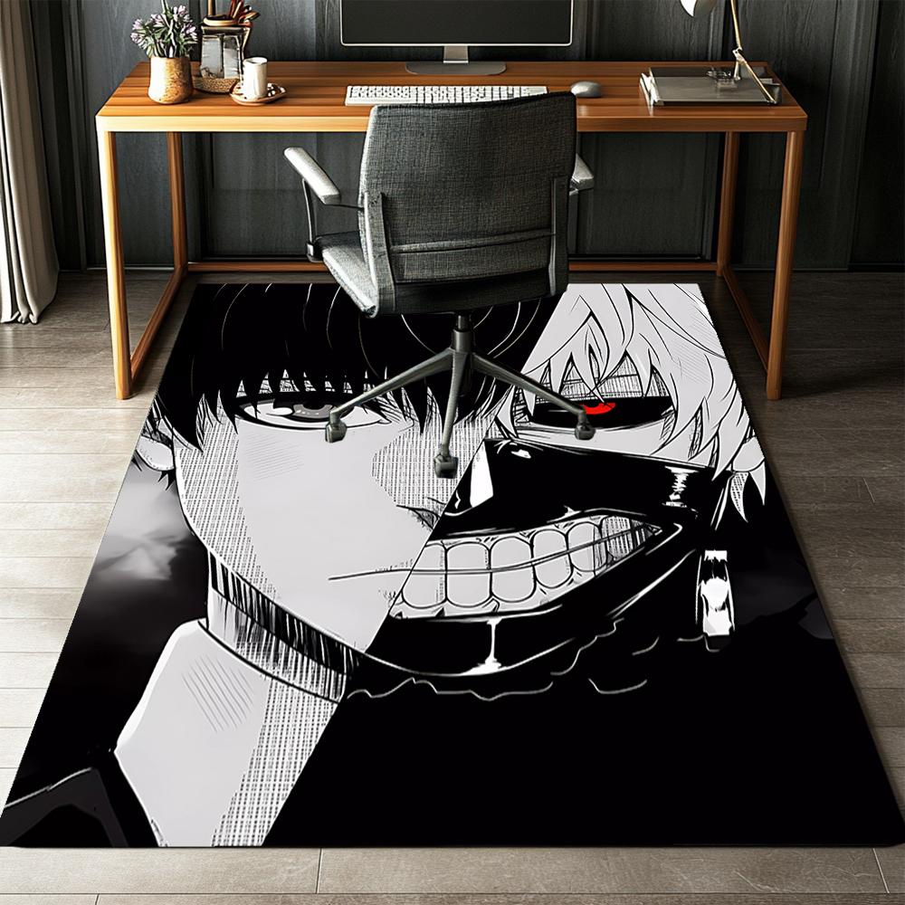 Tokyo Ghoul Printed Carpet,Rug,for Office Chair Living Room Bedroom Kitchen Room Decor Gifts.