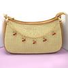 Temperament Glass Stone Red Cherry Chain Jewelry Bag Hanging Jewelry Bag Charm Bag Accessories
