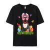 Cute French Bulldog Dog Bunny Ears Easter Eggs Easter Day Graphic T Shirts 100 Cotton Anime T Shirts Mardi Gras