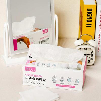 100 Adet Mendil Tipi Pamuklu Ped