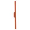 Modern Ocher Red Tube Wall Sconce 50 Cm Top and Bottom for Living Room or Hall 2xG9 8W PASTELO Sollux Lighting
