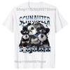 Funny Vintage Schnauzer Dog Squad Graphic Tshirt Men Women Hip Hop Oversized T Shirt 100 Cotton Comfort Tshirts