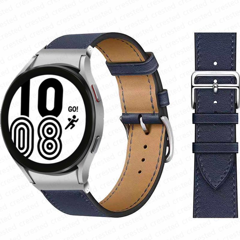 20mm Armband für Samsung Galaxy Watch 6 4 classic/5 Pro 44mm 40mm 47mm 43mm 45 Ohne Lücken Lederarmband Correa Galaxy Watch 6 Armband