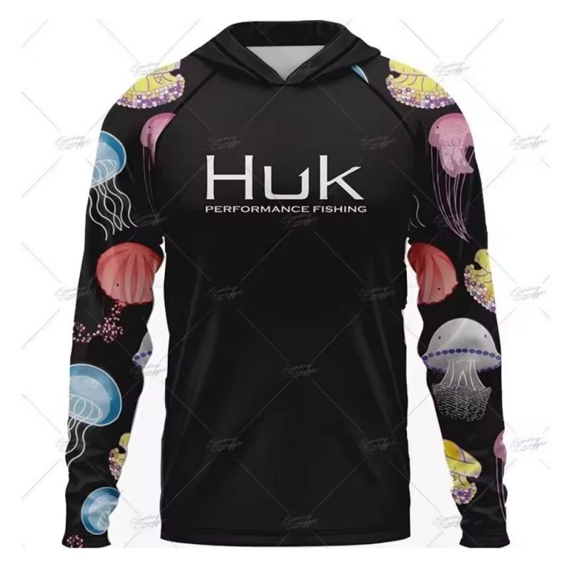 Mens Womens UPF 50 Quick Dry Fishing Hoodie Long Sleeve Sun Protection T-Shirt Summer Outdoor Sports Cycling