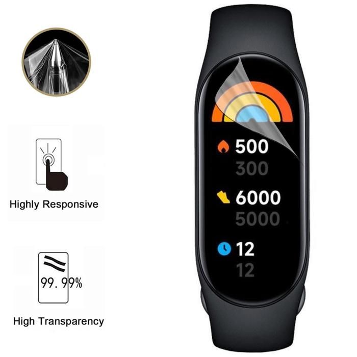 Screen Protector for Xiaomi Mi Band 7 [9 Pack] Ultra Thin Resistant Protective Plastic Film Phonillico