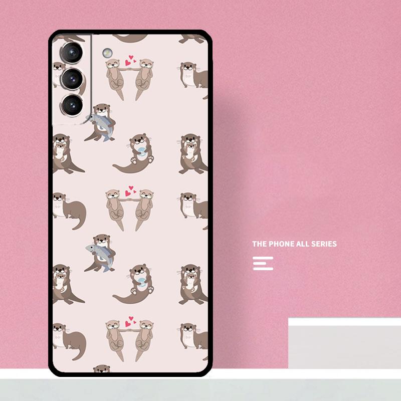 Sea Otter Pattern Phone Case For Samsung Galaxy S26 S23 Ultra S20 S21 S22 S24 S25 Plus S10 S25 FE Cover Coque