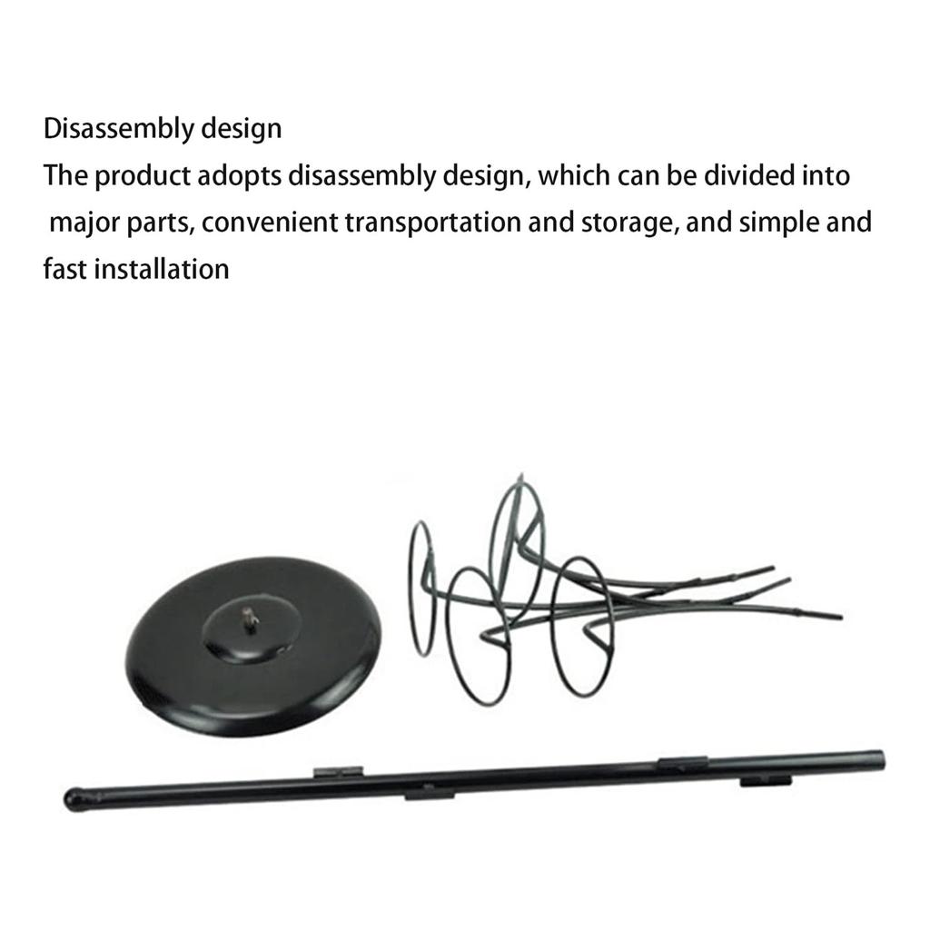 Fashion Metal Hat Display Stand Baseball Cap Rack with 5 Round Standing Hooks Stable Base Hat Storage Display Holder