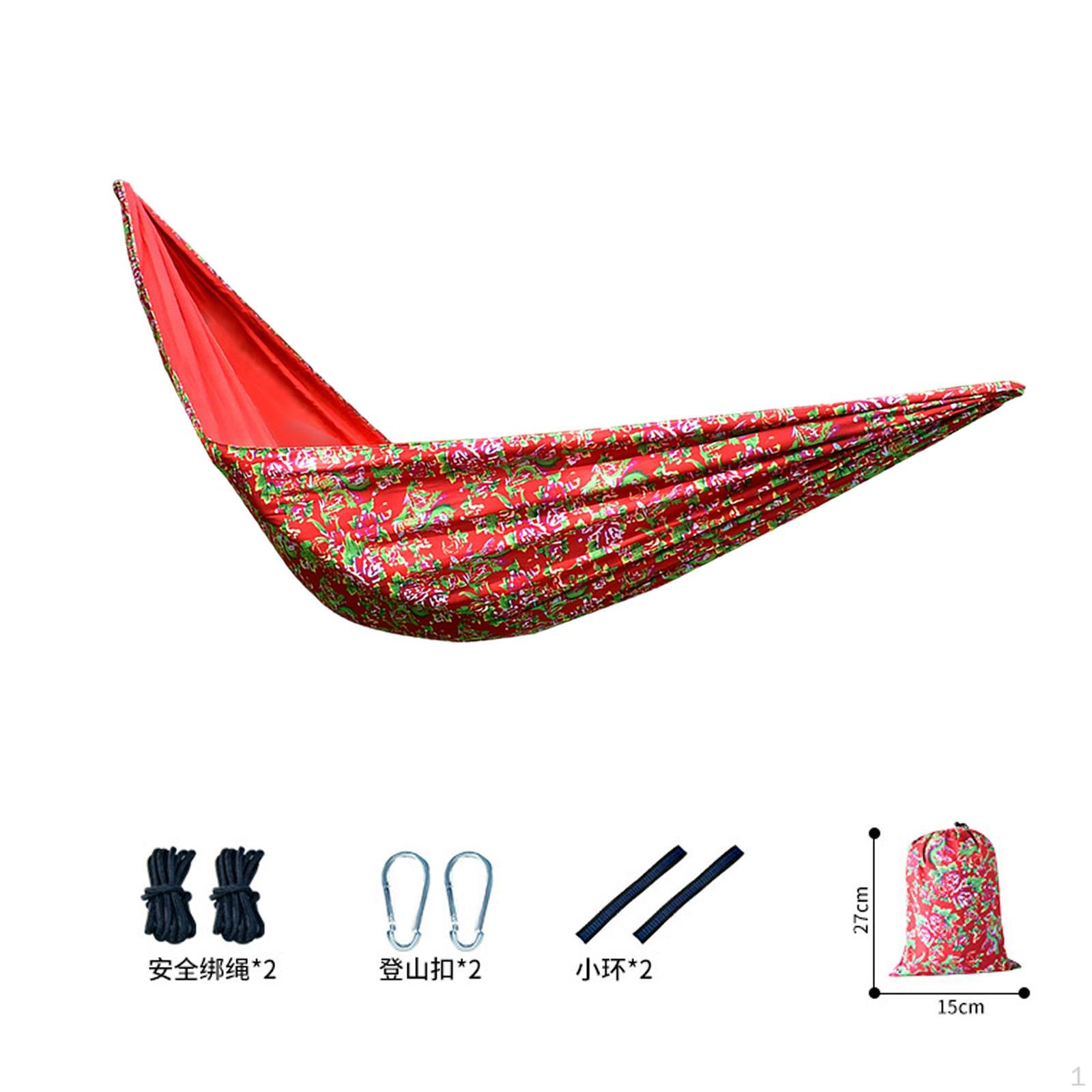 

Camping Hammock Portable with Carrying Bag Waterproof Double for красный