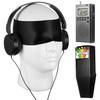 4 Pcs Equipment Kit with Ghost Box Emf Meter Magnetic Field Detector Headphone Blindfold Investigati