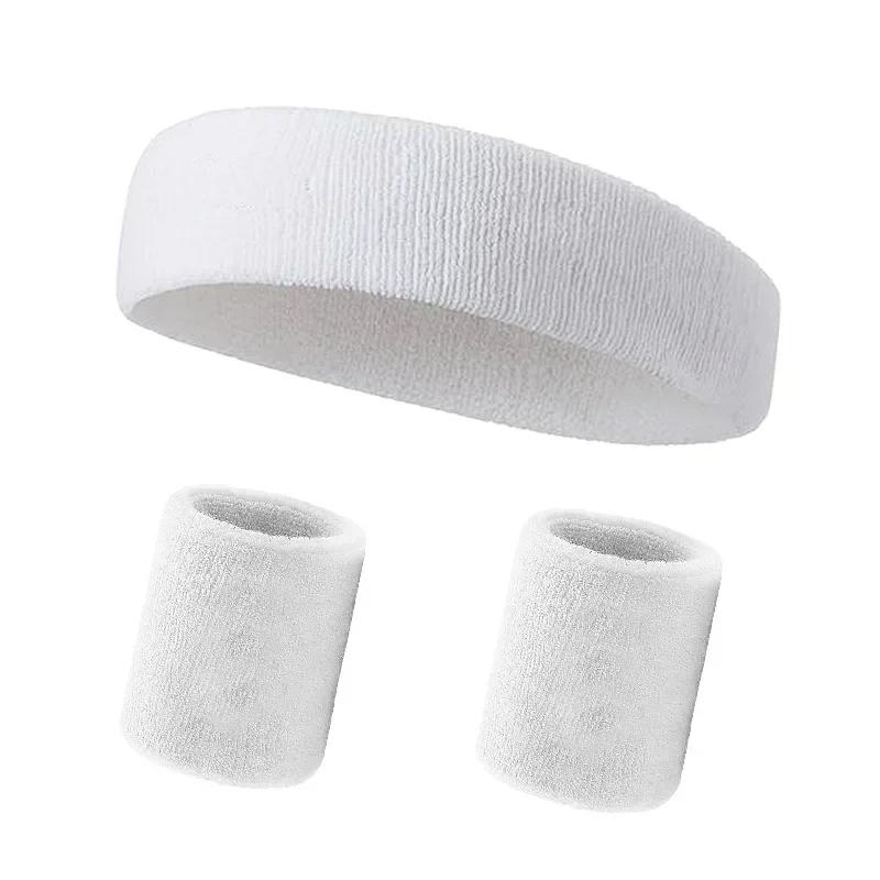 3pcs Sweatproof Sports Stretch Headbands Wristband for Men and Women - Moisture-wicking Sweatband for Tennis, Running, Gym