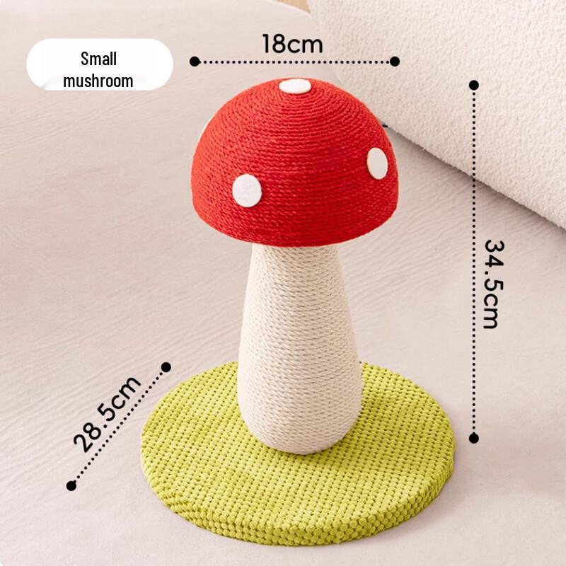 Fēnggētú Red Mushroom Sisal Cat Scratcher