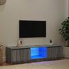 TV skříňka s LED osvětlením Šedá Sonoma 140 x 40 x 36 cm