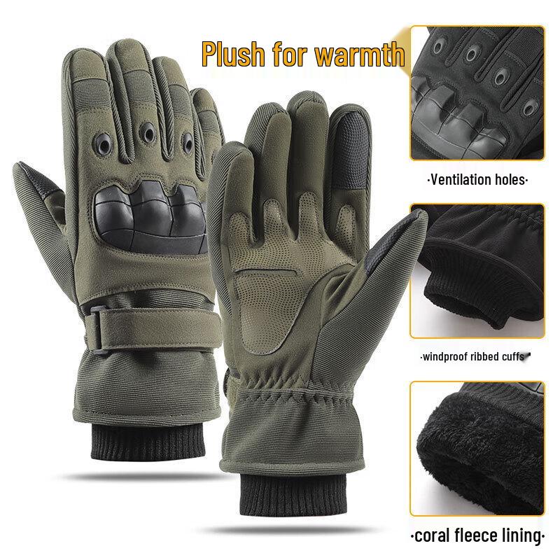 Men's Winter Warm Tactical Full Finger Gloves