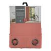 Lot de 2 rideaux occultant phonique et thermique doublé polaire "Arctique" Rose Boisé