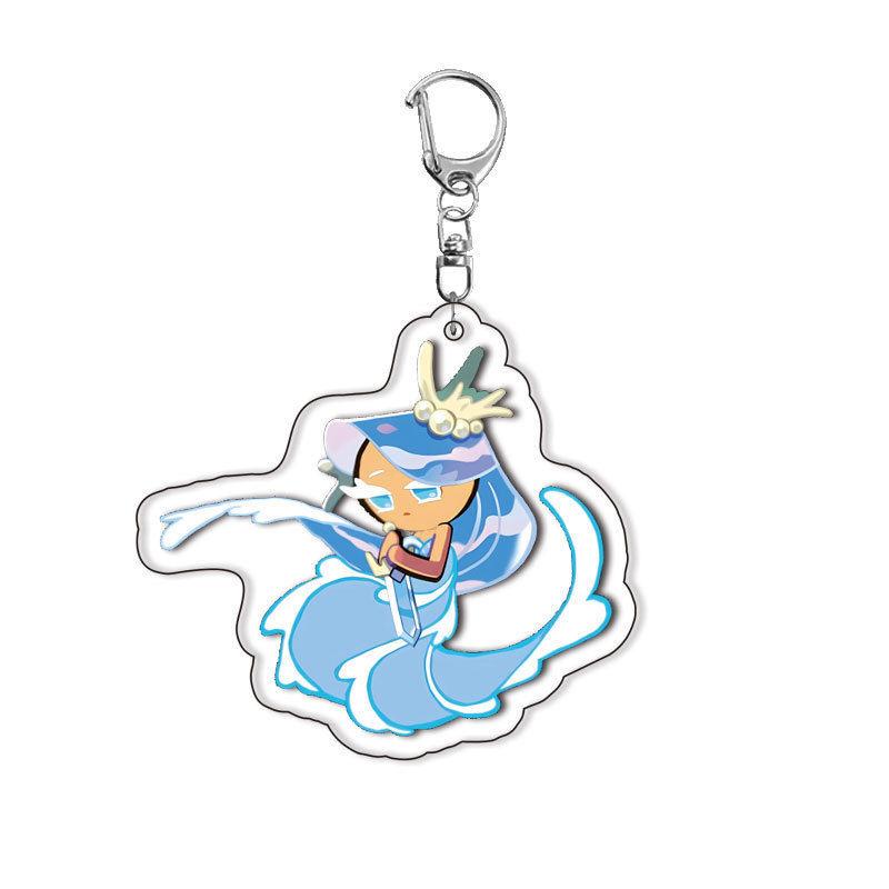 Cookie Run Kingdom Acrylic Game Related Products Keychain Jewelry Friend Fan Gift Bag Charms Souvenir Q Version Cartoon Fashion