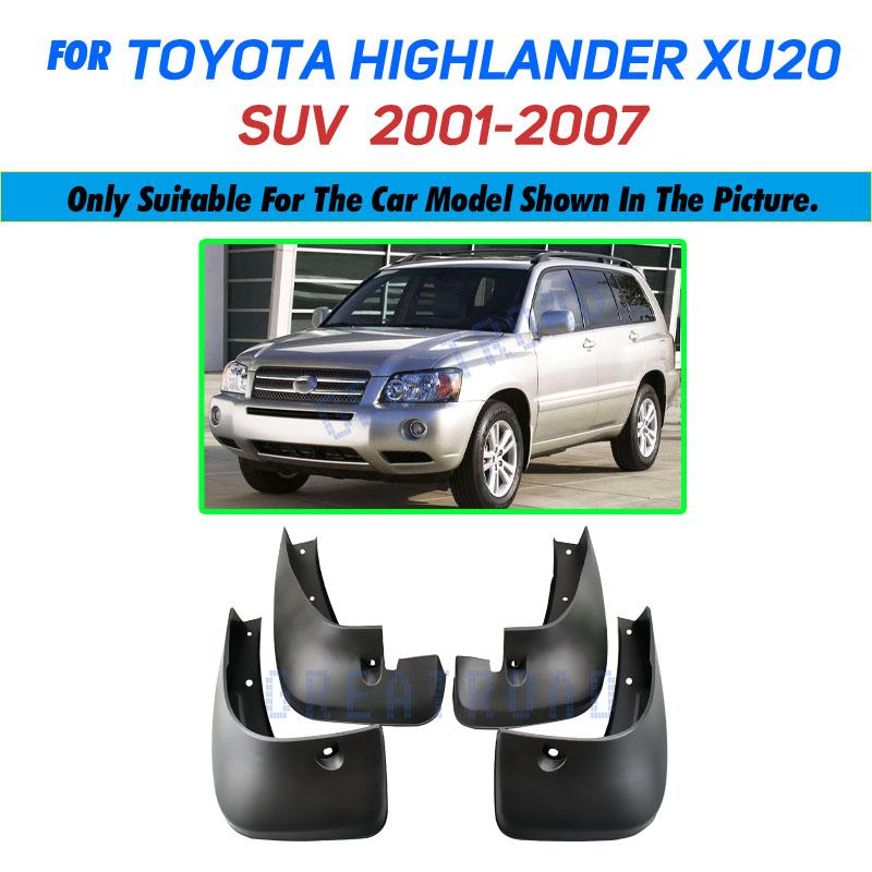 Car Mud Flaps For Toyota Highlander Kluger 2001-2019 Mudflaps Splash Guards Mud Flap Mudguards Fender Front Rear 2002 2003 2004