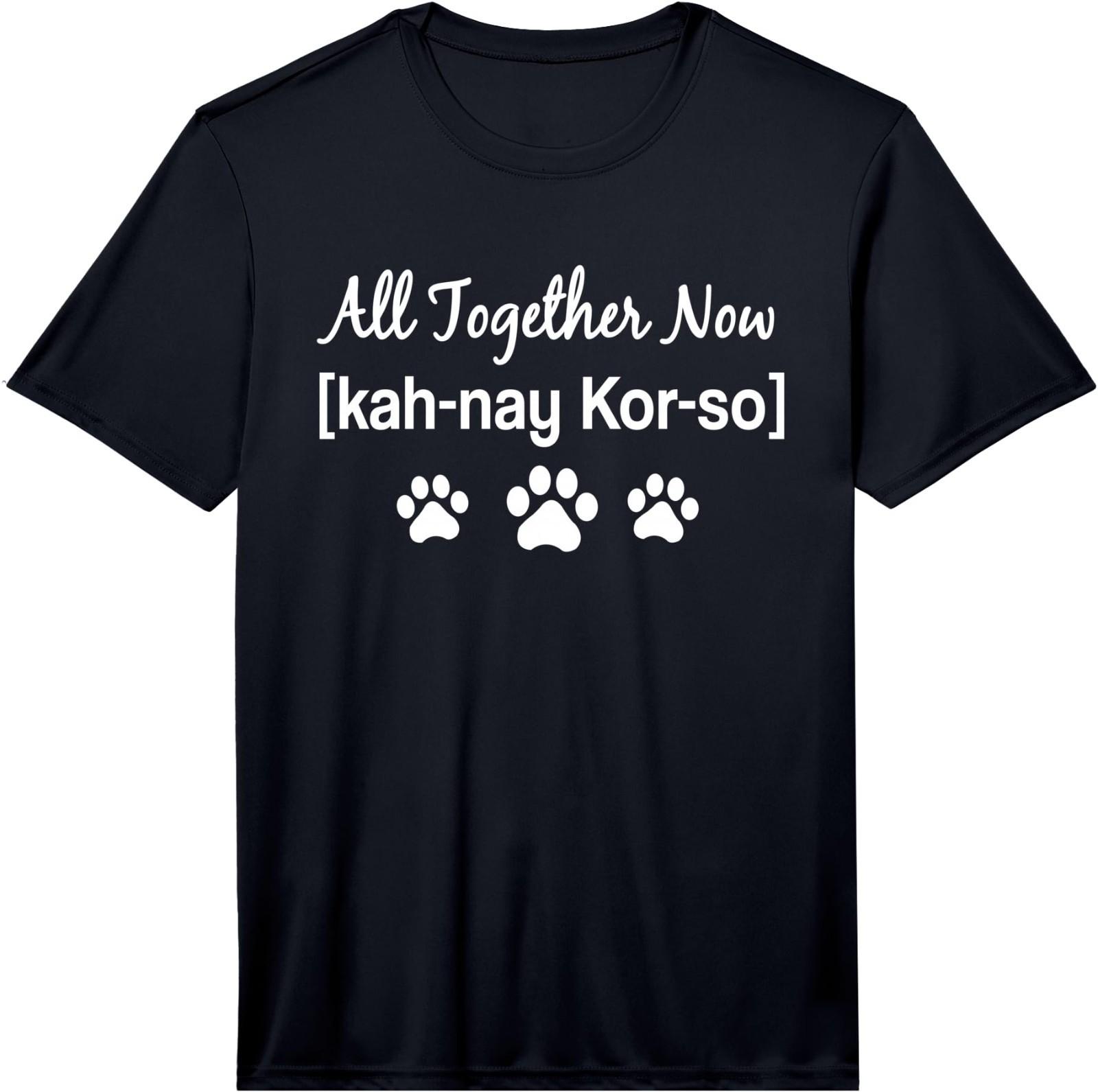 All Together Now (KAH-nay KOR-so) Furmom Furdad Dog Lover Performance T-Shirt 2XL