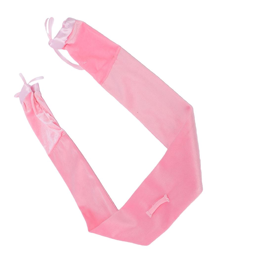 Heatless Curl Scrunchie for Sleeping Overnight No Heat Soft Waves Curler Curling Band for Long Hair Pink