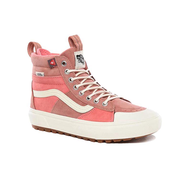 Vans Sk8 Comfortable High-Top Skate Shoes Unisex Sneakers Pink White VN0A4P3I2UU