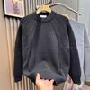 Autumn And Winter New Style Mens Crew Neck Sweater Knitwear Trendy Minimalist Stylish Versatile Slim Fit Bottoming Shirt Top