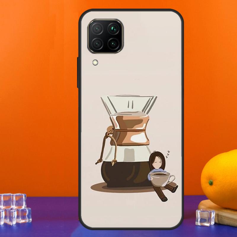 Coffee Caffeine Lover For Huawei Nova 12s 12i 11i 8i 9 10 SE Y91 Y90 Y60 Y70 Y72 Y61 P20 P40 Lite P30 P60 Pro Case