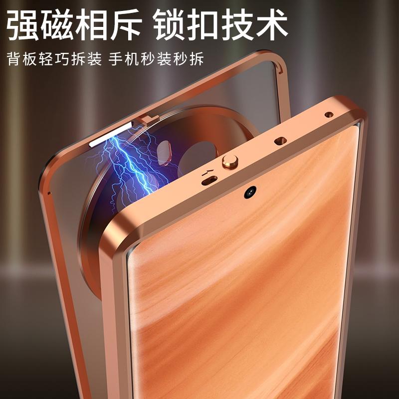 For Realme GT5 Pro Case Aluminium Alloy Metal Frame Case For Realme GT 5 Pro 5G Matte Clear Phone Acrylic Back Cover Bumper