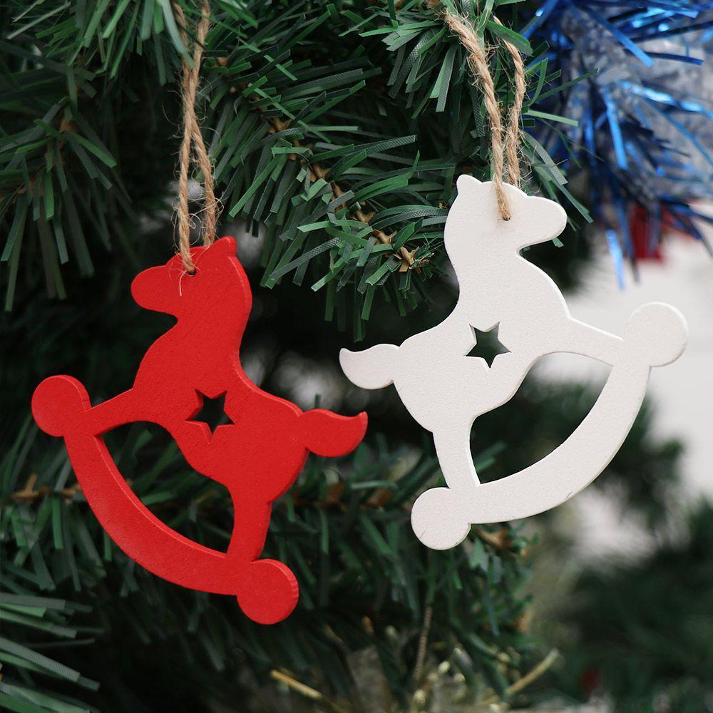 Tropfen Anhänger Holzhandwerk Weihnachten Hängend Weihnachtsmann/Elch/Engel Holzornamente Weihnachtsbaum Dekoration