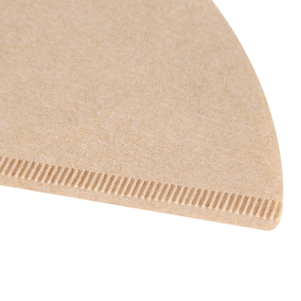 40 Stück ungebleichte natürliche Kegelform Tropfkaffeebecher Filterpapiere #102