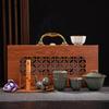 Chaxun Ru Kiln Style Crackle Glaze Ceramic Tea Set