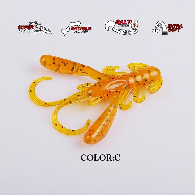 

Bearking 4 см 1,6 г 15 шт./пакет рыболовные приманки мягкие приманки креветки искусственная приманка хищник снасти джеркбейты для щуки и окуня 40mm 1.6g 15pcs оранжевый