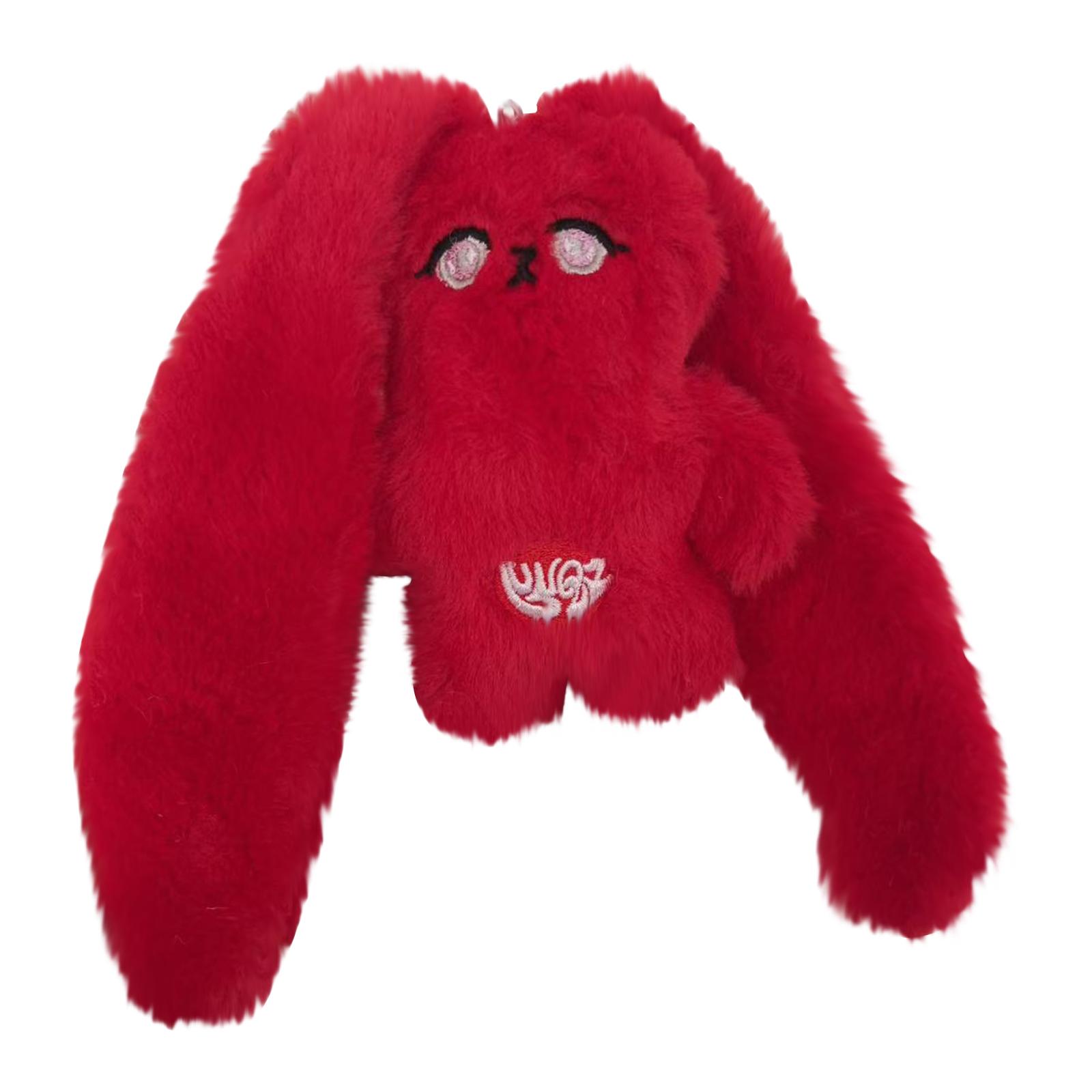 

Классические плюшевые подвески с персонажами, Подарки, Игрушки, Плюшевые украшения, 1 шт., Плюшевый брелок, Милая подвеска для рюкзака, Подарок для пары One Size красный