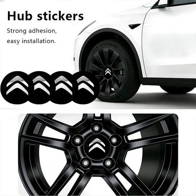 4pcs 56mm Car Wheel Hub Center Cover Logo Sticker For C1 C3 C4 C5 C6 2CV VTS Picasso Cross Cactus RD3 C4L DS3 DS4 DS5